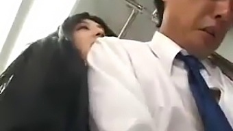 Public Asian Bus Ride Turns Into Steamy Handjob Encounter